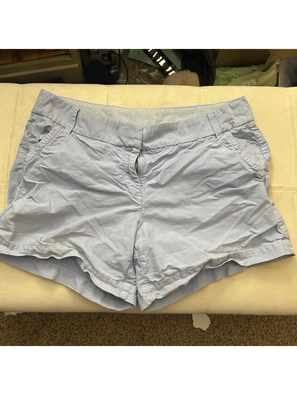 J.Crew light blue cotton shorts, size 10. 100% cotton #beach #summer